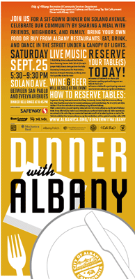 Dinner with Albany Poster