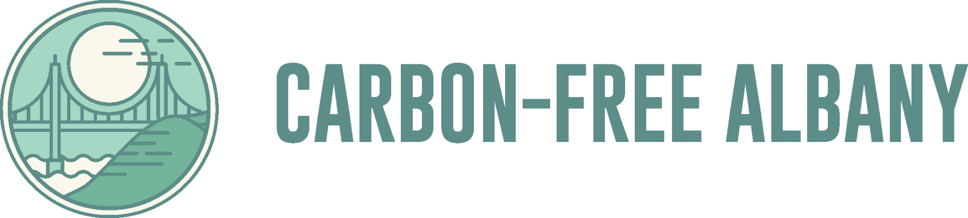 Carbon-Free Albany Long Logo PNG