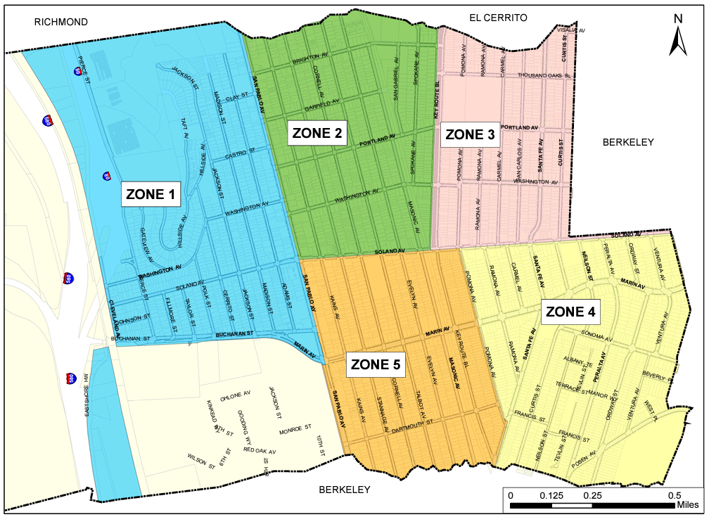 Sidewalk Shaving Zone Map