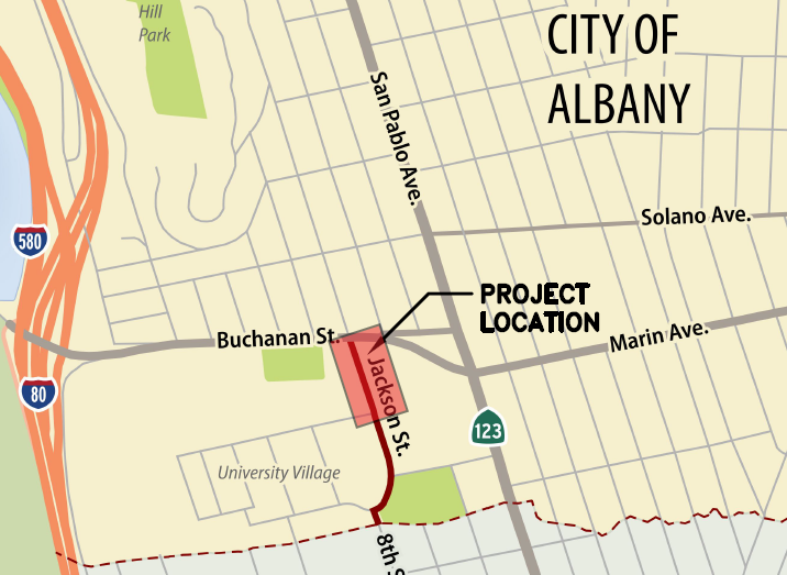 Jackson Bikeway Gap Project - Location Map